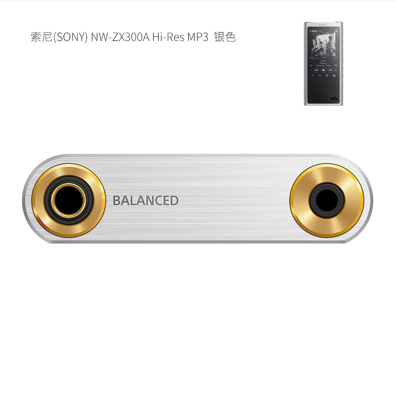 索尼(SONY) NW-ZX300A Hi-Res MP3 单位:支<1支装>银 高解析度无损音乐播放器