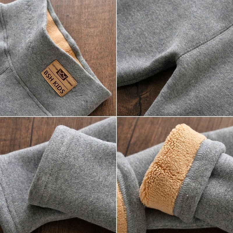 女童加绒打底裤秋冬外穿女大童一体绒宝宝加厚长裤纯棉高腰保暖裤莎丞图片