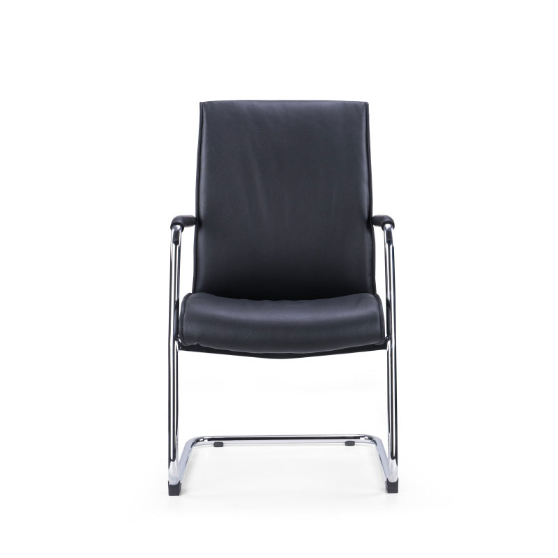 臻远 ZY-7467办公椅中背皮椅老板椅电脑椅弓形椅 西皮高清大图