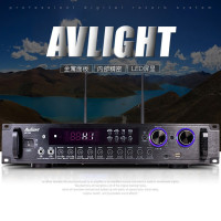 爱浪(AvliGHT)MK100-10 KTV音响套装家庭影院客厅电视会议音箱卡拉OK无线U段话筒点歌机