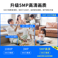 歌姿(GEZI) 智能无线监控摄像头 监控器家用室内室外 wifi网络手机远程监控 1080P超高清全彩夜视