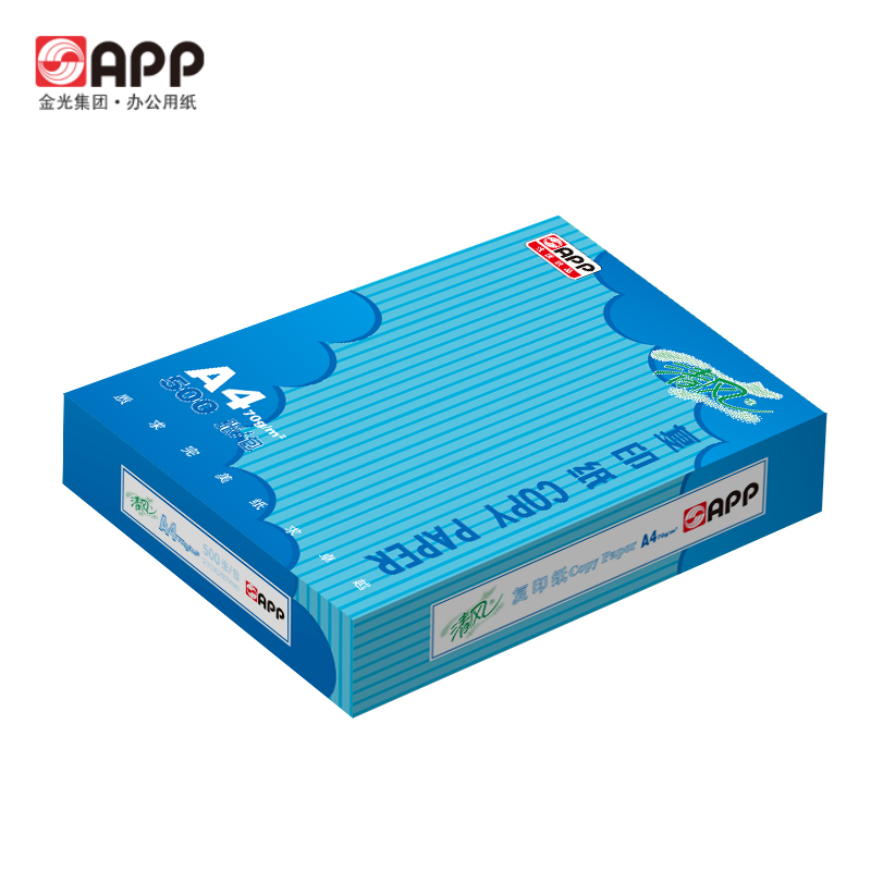 金光(app)清风[A4纸70g500张/包8包/箱]中性去静电复印纸
