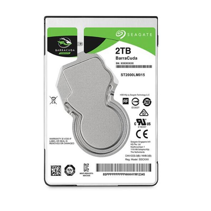 希捷(SEAGATE)酷鱼2.5英寸 2T 5400转 128M SATA3 7mm 笔记本硬盘 ST2000LM015