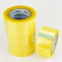 海斯迪克 透明胶带 快递打包封箱大卷宽胶布 5cm宽*125m长（厚2.5cm）40 卷 HKL-498