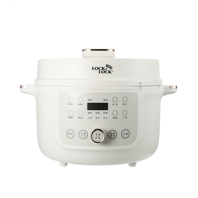 乐扣乐扣电压力锅1300W 4L EJP1647WHT高清大图