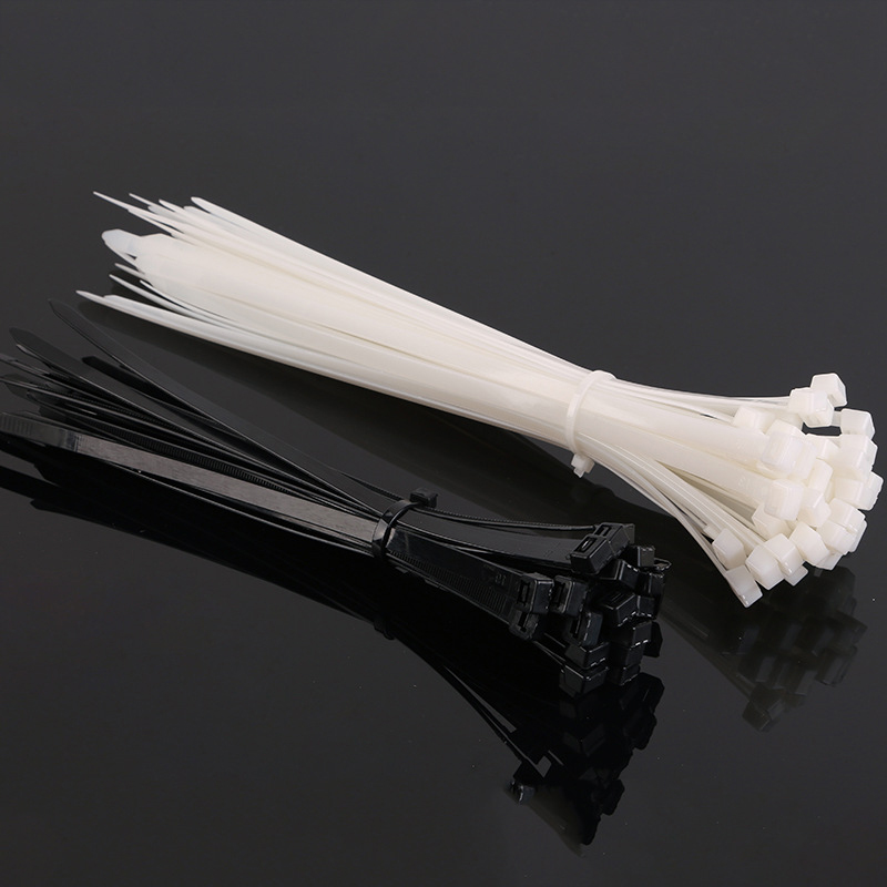 XPWY河北鑫鹏 自锁式尼龙扎带 PA66材质 线缆扎带包装带 白色 8*500mm 100根/包