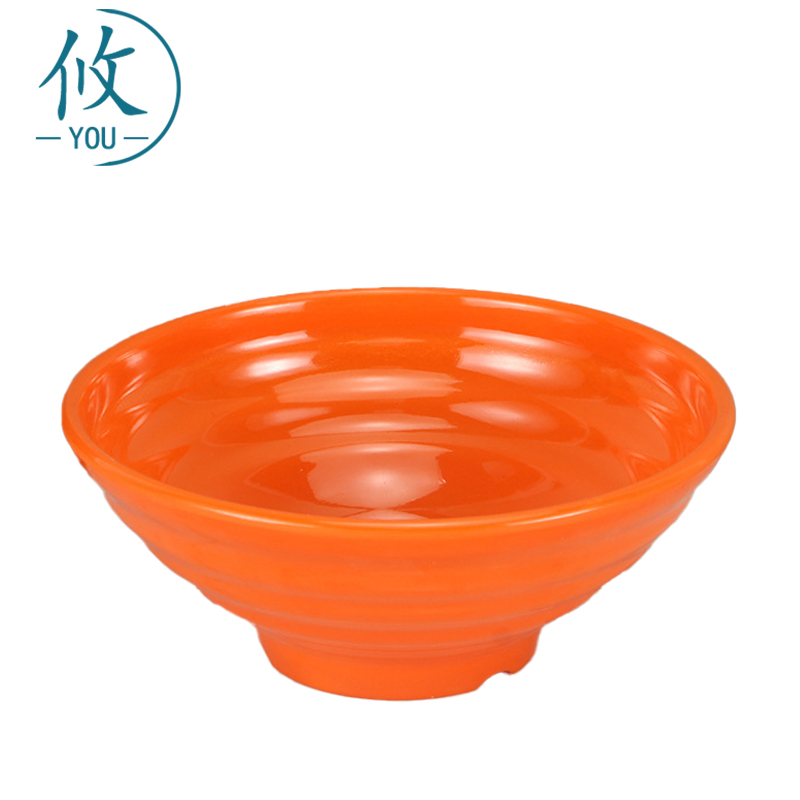 攸 中号橙色塑料碗 215*86*10mm 个高清大图