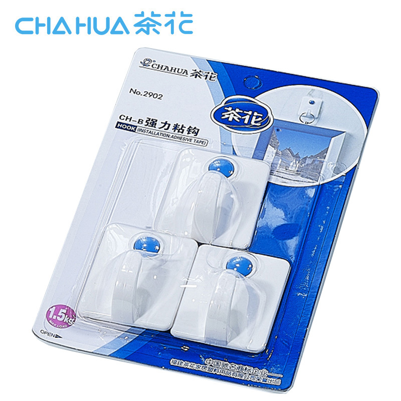 茶花2902 CH-B强力粘勾(1X3)