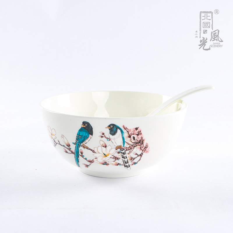 北国风光 骨瓷餐具 双喜临门 TS-0014 套高清大图