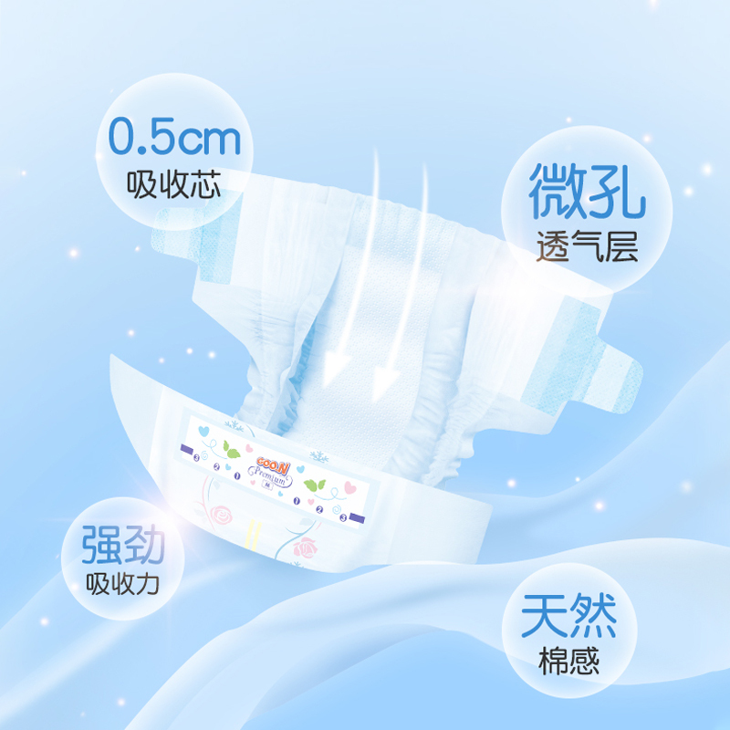 (限定款)大王(GOO.N)环贴式纸尿裤/尿不湿花信风系列加大号XL44片