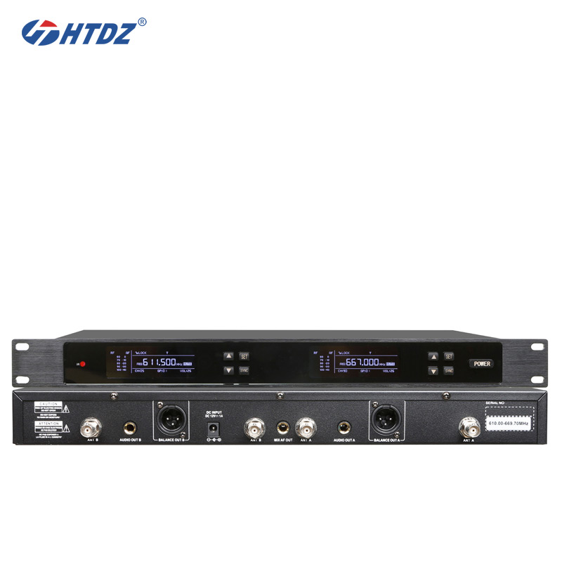 真分集双通道无线会议话筒HT-ES9912高清大图