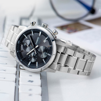 卡西欧(Casio) 正品 商务男表 指针系列休闲防水 腕表三表盘 金属 男士 石英表 卡西欧手表MTP-1375 MTP-E510D-1A1指针表盘