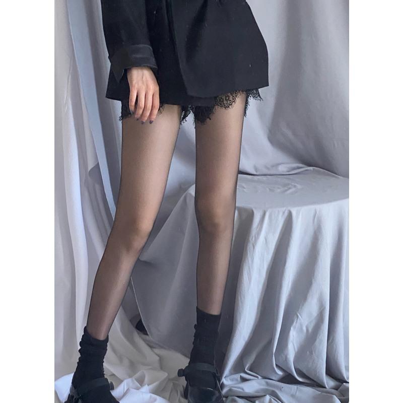 Ideamini配靴子的黑丝袜 辣妹蹦迪学姐JK制服搭配丝袜