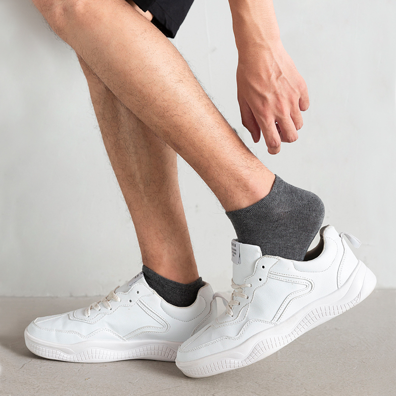 盛世尼曼棉袜子男短袜夏季薄款棉男袜春秋四季吸汗运动袜大码男士船袜