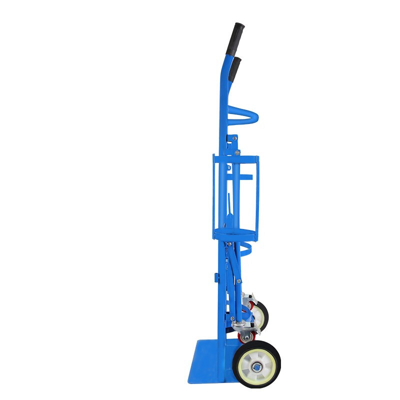 新越昌晖手推车气瓶推车40L氧气乙炔瓶推车手拉车双瓶车小推车氮气瓶老虎车二氧化碳瓶搬运车高清大图