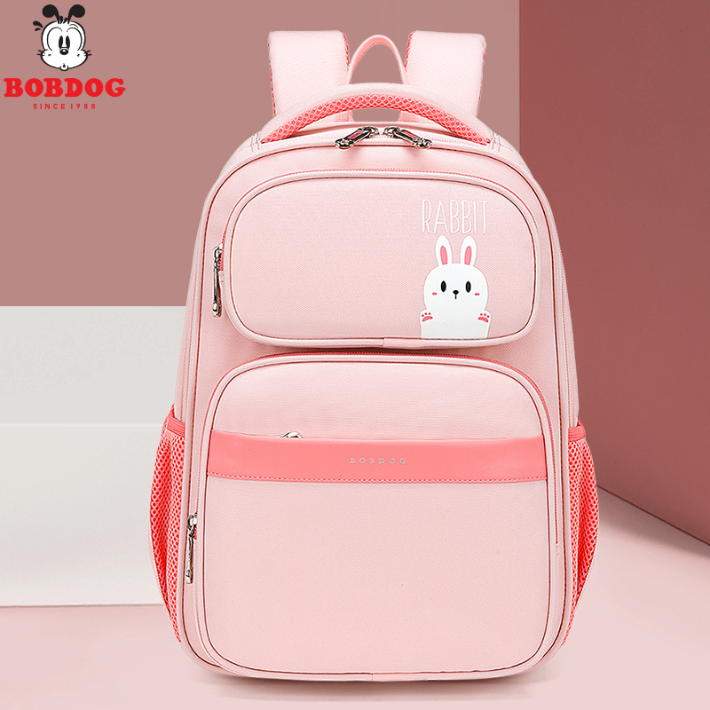 巴布豆书包女童小学生轻便卡通儿童背包护脊减负女童书包视频