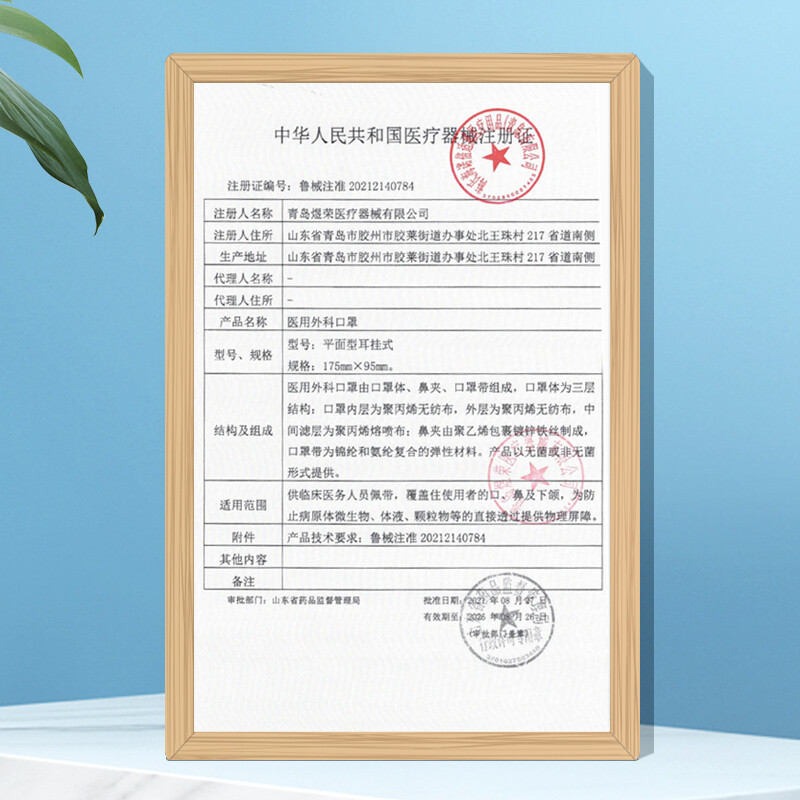 海氏海诺一次性口罩医用外科灭菌独立装50只/盒无纺布夏季成人