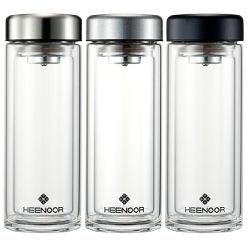 希诺玻璃杯280ml精品款便携耐用N-6566(颜色随机)