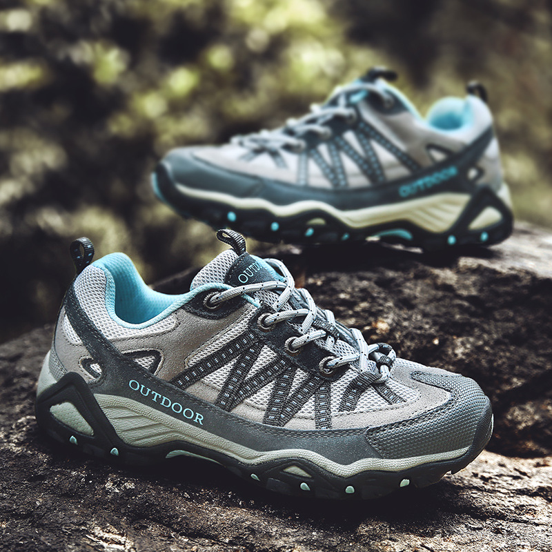 统狮透气防滑徒步鞋TS7 双高清大图