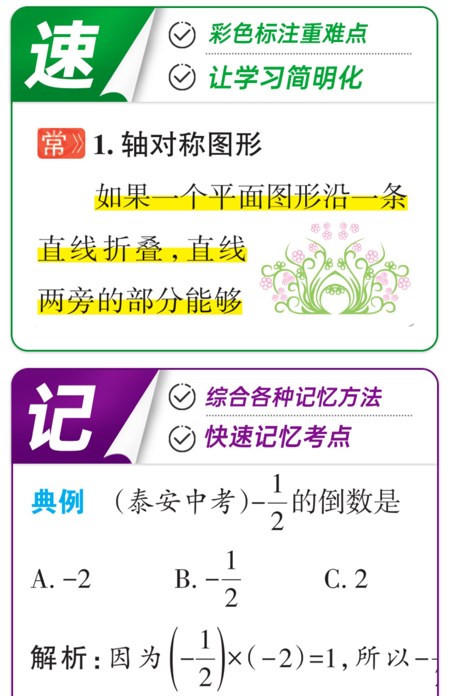 数学 初中通用 [正版]全新图书 2024绿卡图书pass图解速记初中语文数学英语物理化学生物政治历史地理任选 全彩版高清大图