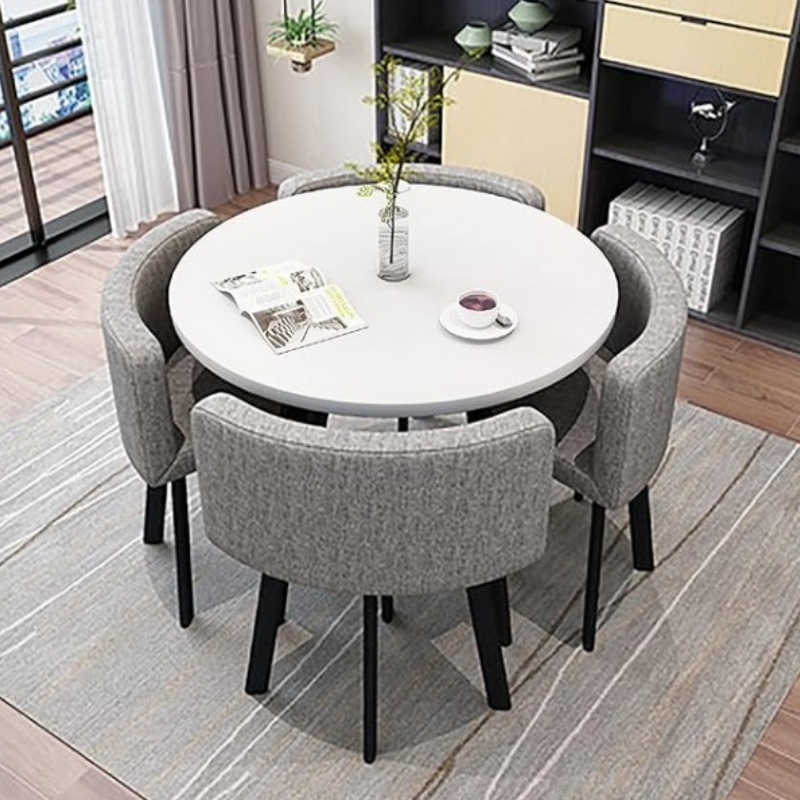 荺炬木桌1桌四椅90cm套高清大图