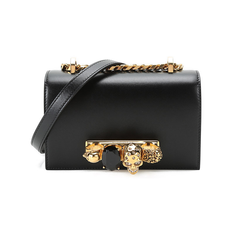 亚历山大麦昆alexandermcqueen女士牛皮单肩斜挎包653134cmo0t