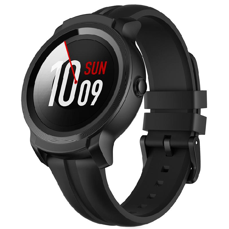 TicWatch E2 炫黑 潮酷智能手表 户外运动时尚手表 实时心率监测 50米防水 轻薄设计 自主识别运动模式