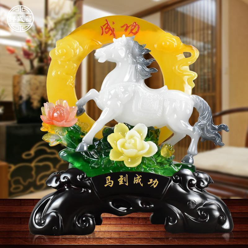 马到成功摆件生肖马创意家居饰品酒柜装饰工艺品生日搬家开业礼品_50