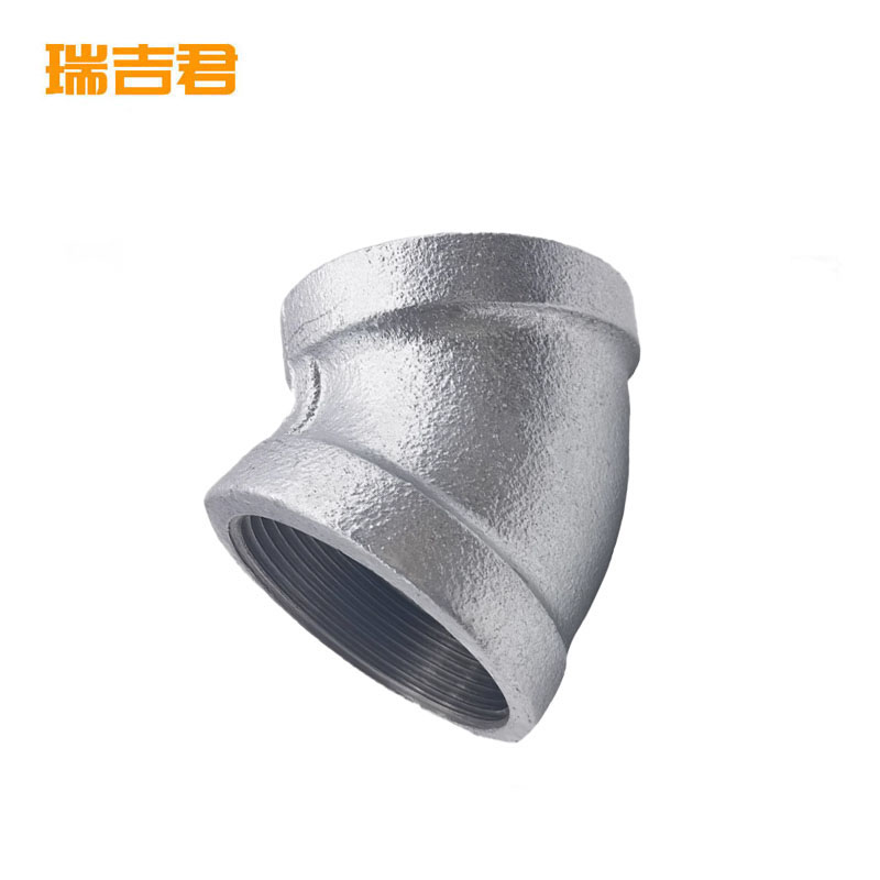 瑞吉君 镀锌弯头 45°DN40 个高清大图