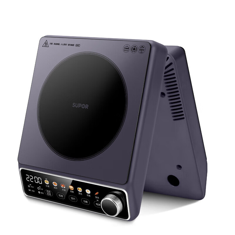 苏泊尔(SUPOR)低音低辐射双环独立控温2200W大功率防干烧显影大彩屏不挑锅具电陶炉C22-CS60