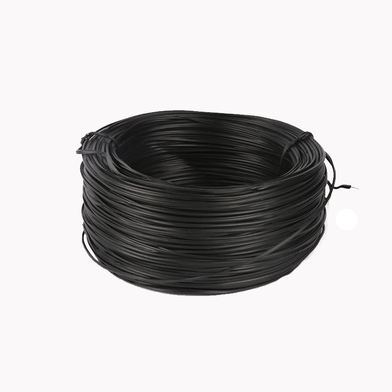 LBYZY 塑料PVC扎线1.0镀锌铁丝200米 绑扎配件带圆形铁芯扎丝绑线 黑色