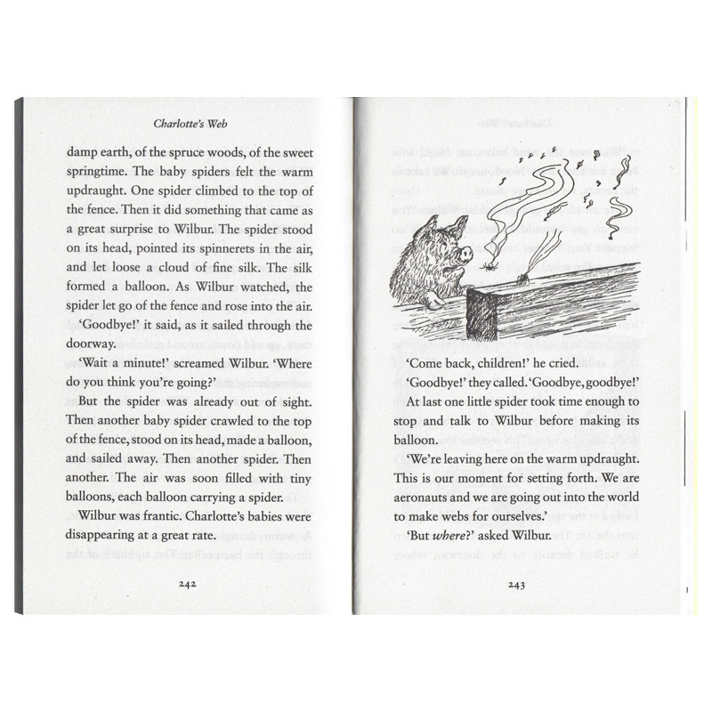 动物农场庄园 [正版]Charlotte’s web 夏洛特的网 夏洛的网英文版原版进口外国儿童文学书籍纽伯瑞奖作品 E
