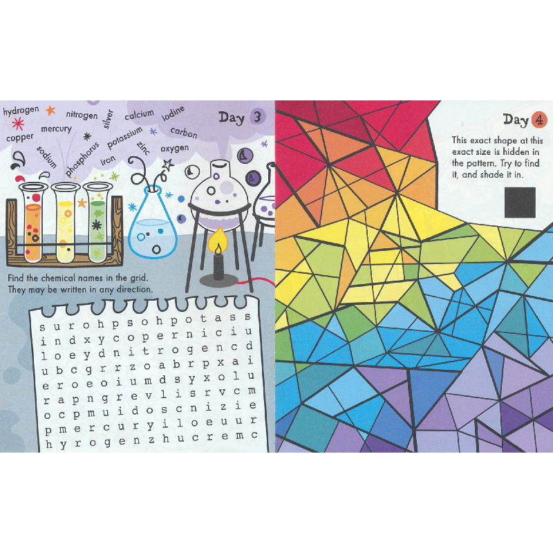 365个纸板手工制作活动 [正版]Usborne Activity Books Stickers 尤斯伯恩益智游戏活动贴