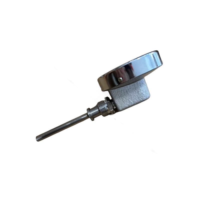 红旗 双金属温度表 WSS411 0-200度 杆长75MM 块高清大图