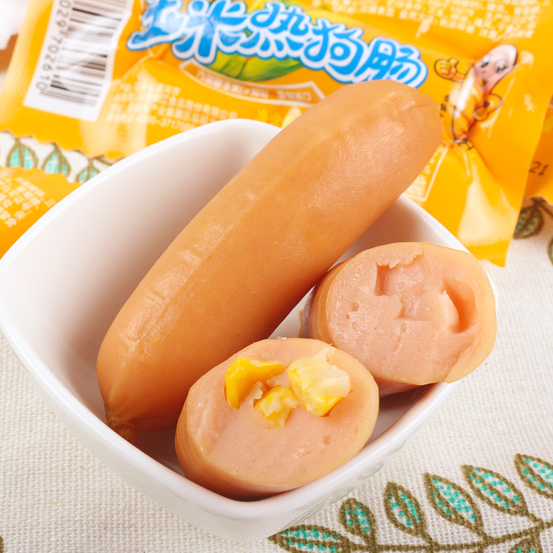 鲜在玉米热狗肠28g*20根食品零售小吃热狗肠高清大图