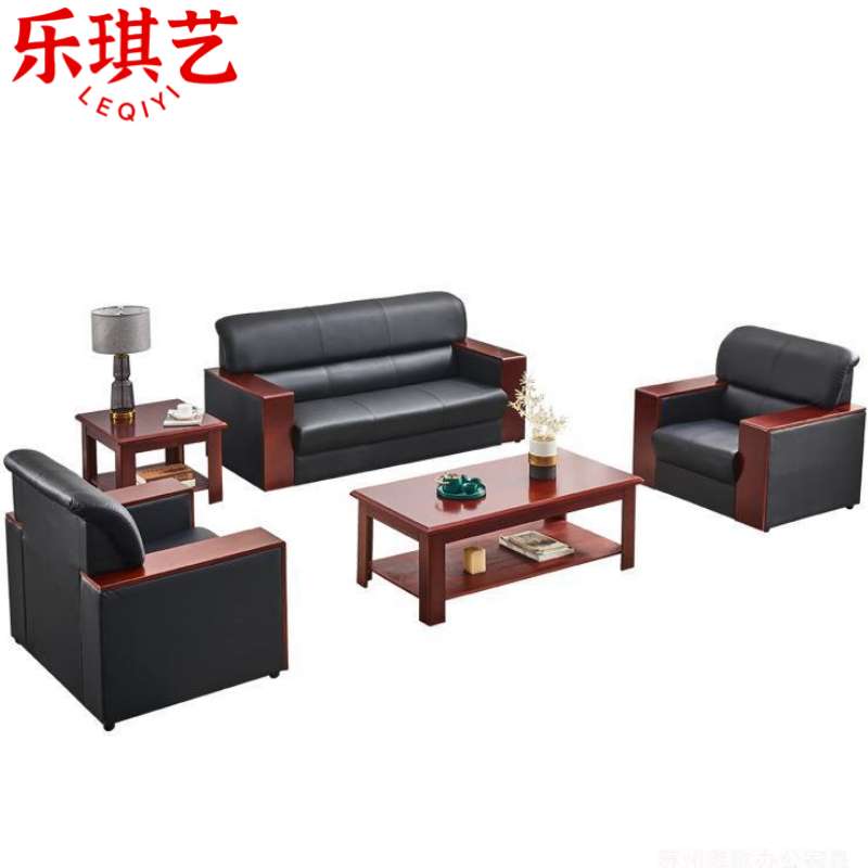 乐琪艺会客沙发1+1+3+茶几+方几套高清大图