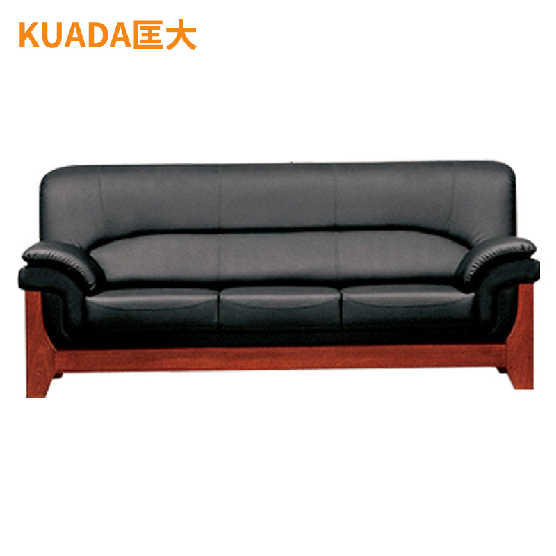 匡大 办公沙发皮艺商务沙发三人位KD-E030高清大图