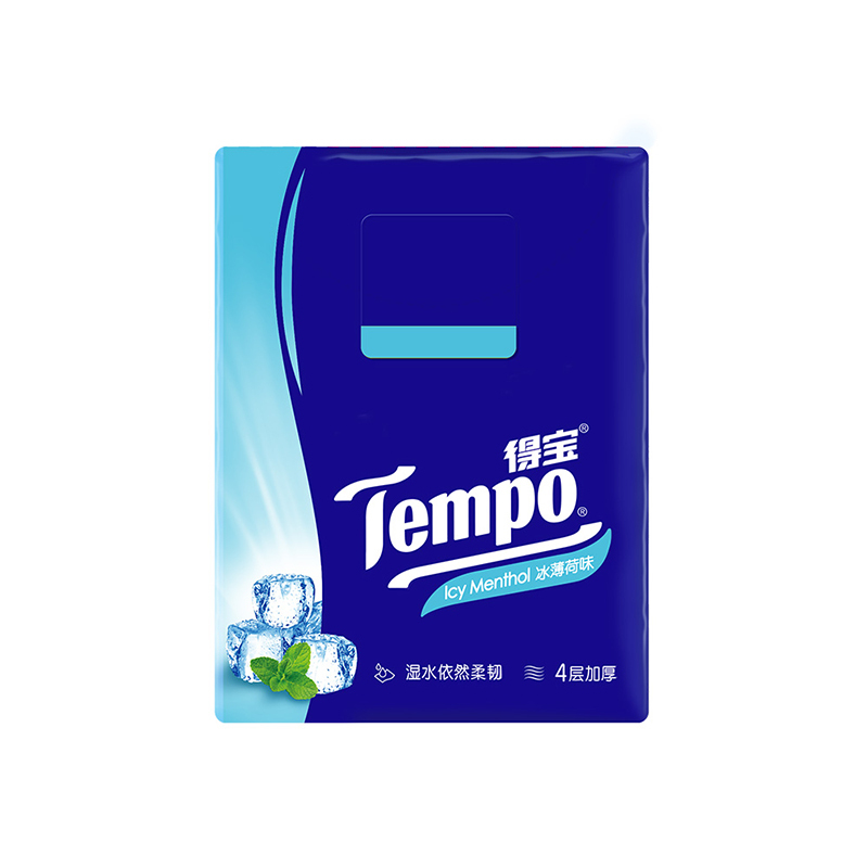 得宝 (Tempo)手帕纸 迷你4层*36包 冰薄荷味