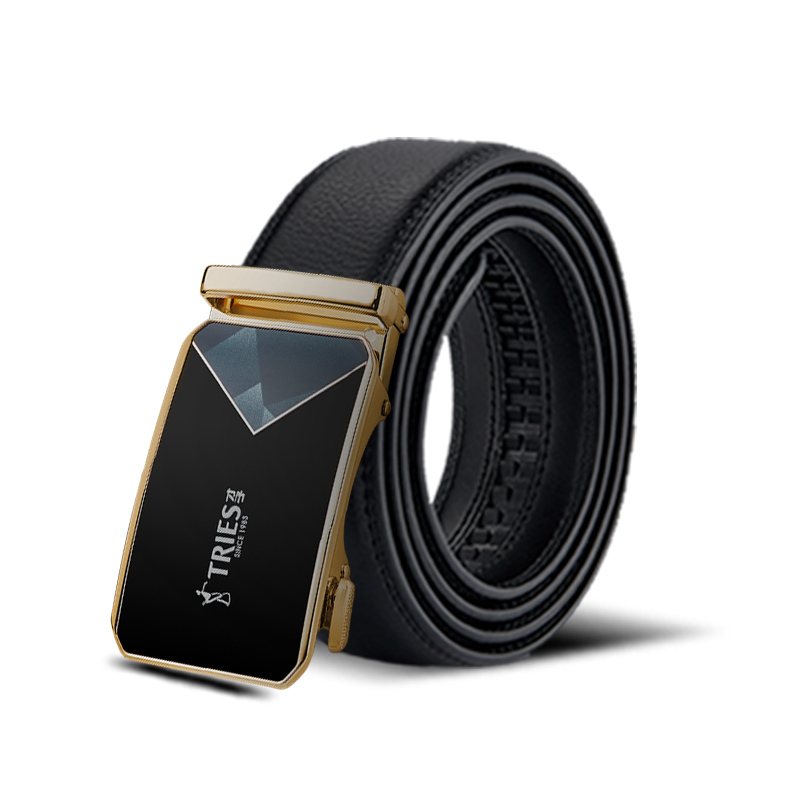 才子tries时尚商务休闲皮带p16872二层牛皮