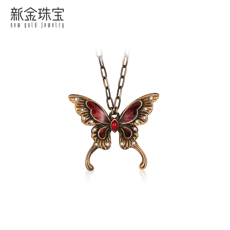 新金珠宝 黄金手链999足金女首饰足金电黑黄金手链高清大图