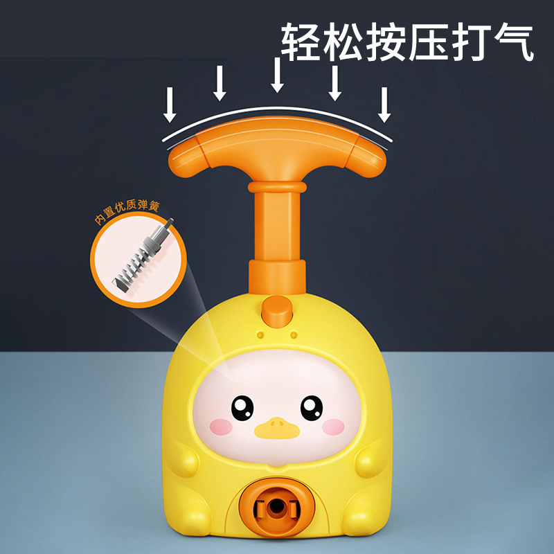 小猪空气动力车发射会飞气球车儿童玩具男孩女孩打气玩具2027高清大图