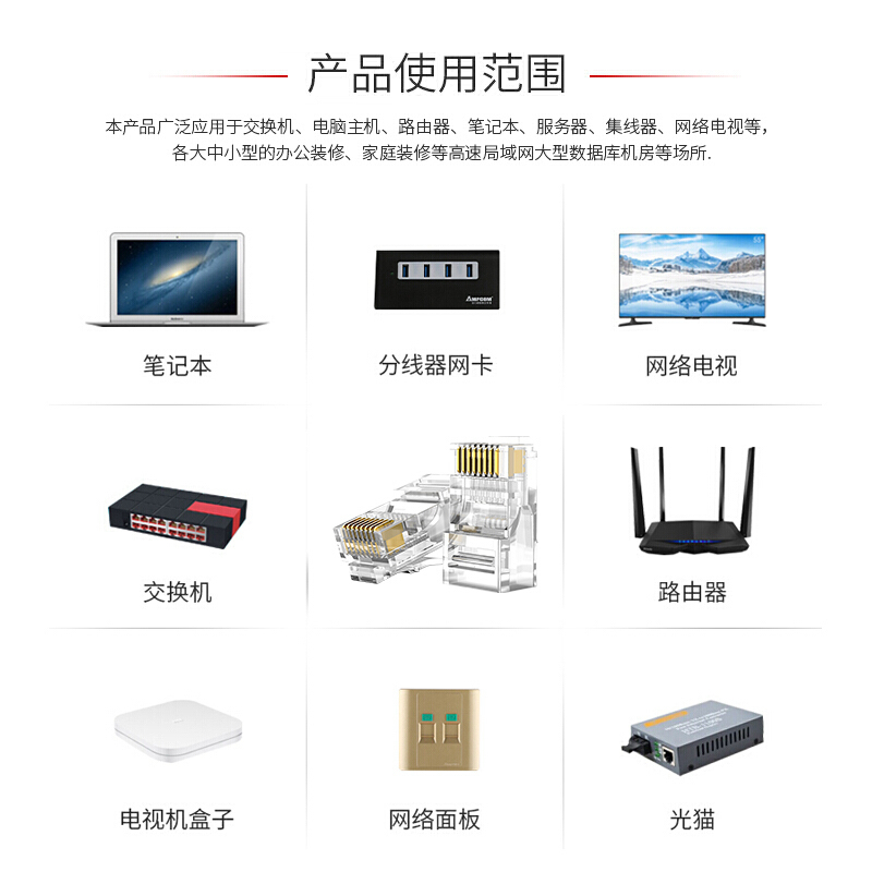 埃特 网络转接头 2个装 GD
