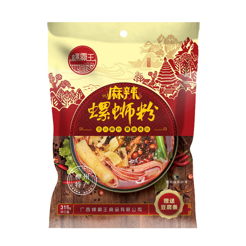 螺霸王螺蛳粉麻辣味315g广西柳州特产螺蛳粉方便面粉(煮食)米线 速食