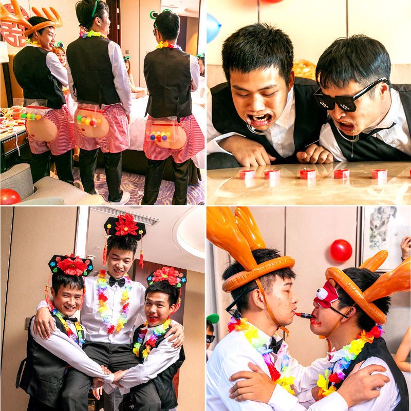 婚礼接亲整蛊道具堵门搞怪整新郎伴郎接亲游戏道具玩具堵门