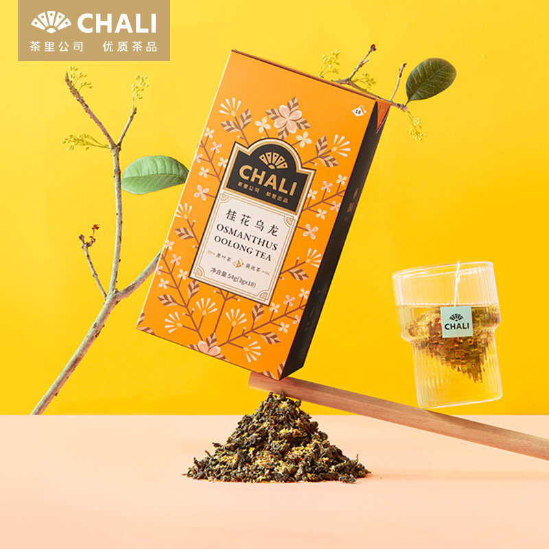茶里ChaLi桂花乌龙盒装54g(新品18包)高清大图