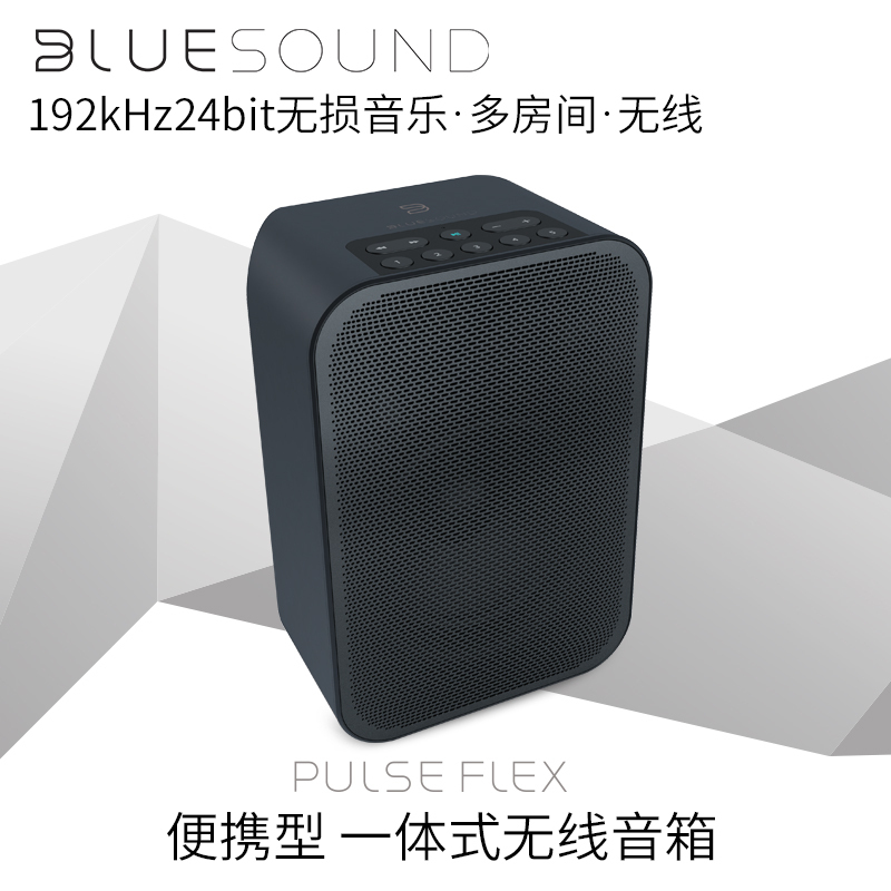 BLUESOUND PULSE FLEX便携式高保真无线智能音响蓝牙音箱wifi家用家庭无损手机音乐播放器低音炮 黑