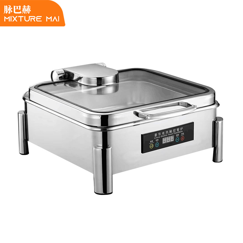 脉巴赫 豪华40款保温餐炉布菲炉 数显温控正方形液压餐炉MBH-KY-HH40-Z