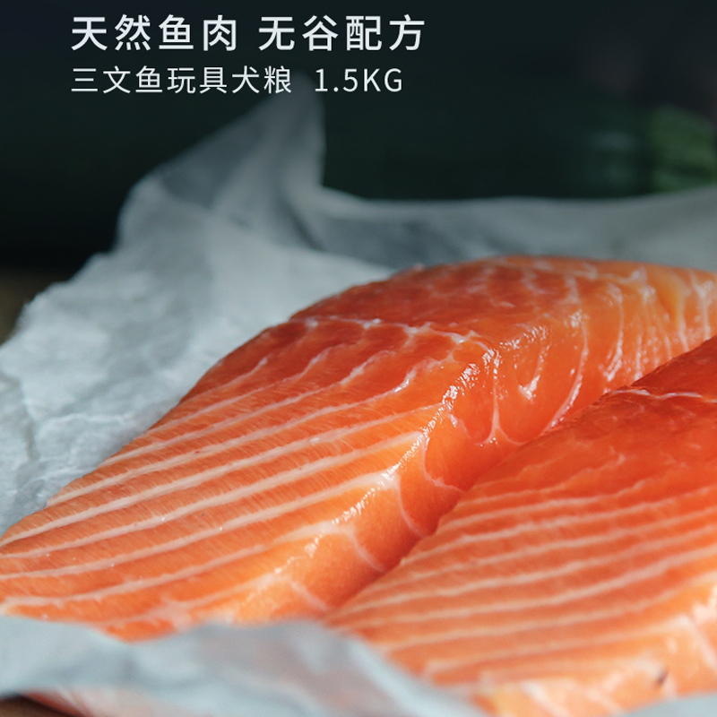 海洋之星全价宠物食品玩具犬犬粮 三文鱼配方(迷你颗粒)1.5KG