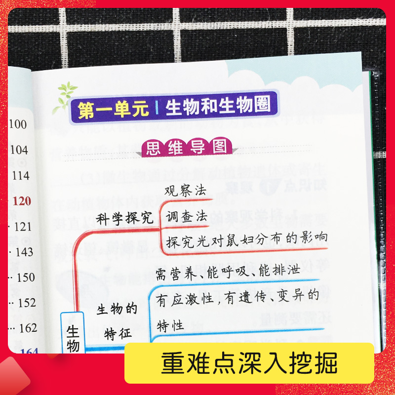 [同步词汇]-英语 初中通用 [正版]2024新版图解速记初中语文数学英语物理化学生物地理 初中上册下册基础复习强化训练高清大图