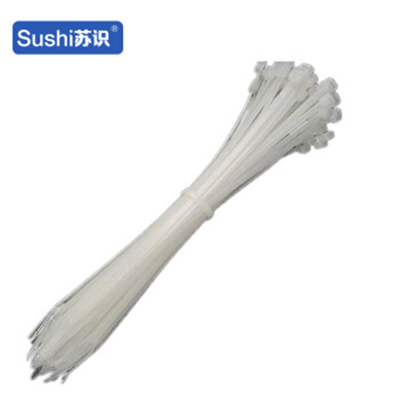苏识 S-S076(4*150mm) 200个/包 加粗加厚自锁式尼龙扎带 (计价单位:包) 白色高清大图